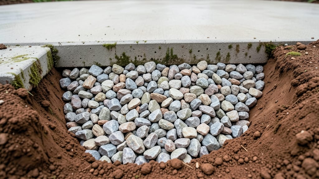 Install Proper Drainage with Gravel Base Layer