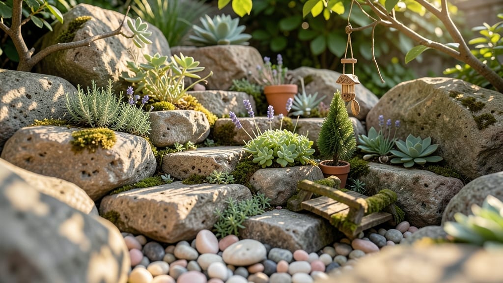 Miniature Fairy Garden Rockery
