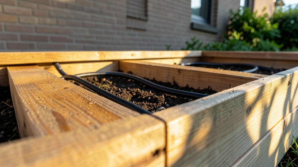 Cedar Raised Beds with Built-In Drip Irrigation