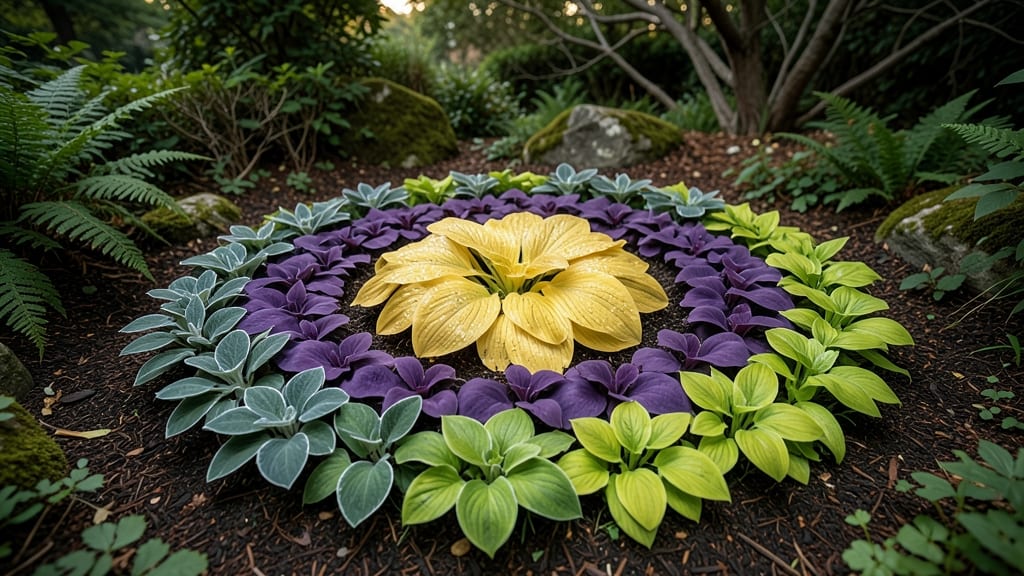 Sunburst Hosta Centerpiece Garden