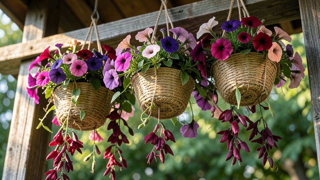 Hanging Basket Cascades for Vertical Interest