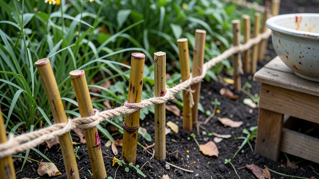 Twine and Stakes with Natural Dye