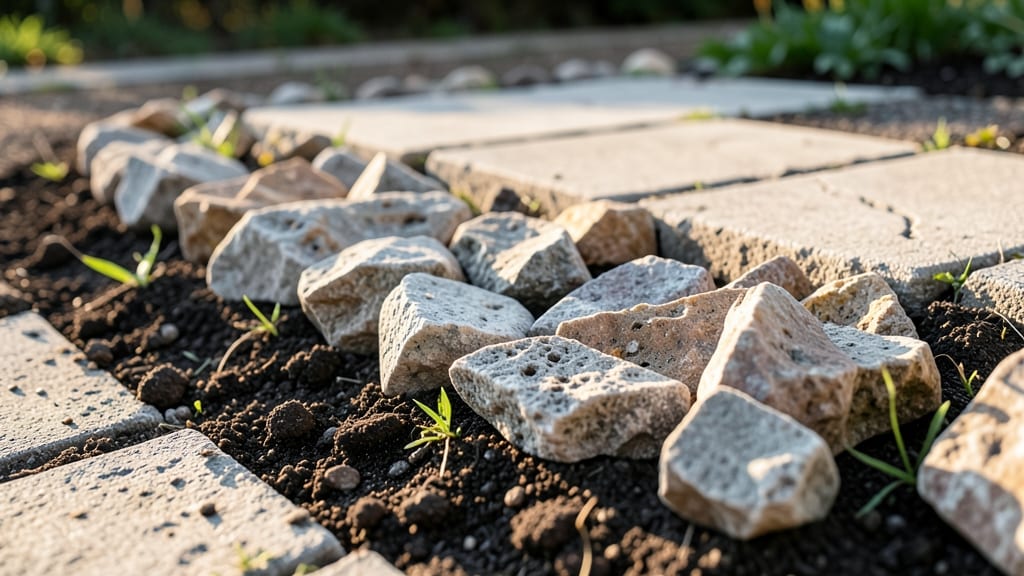 Stone Border Beds from River Rocks