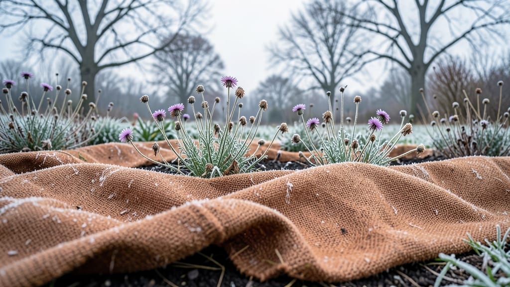 Burlap for Temporary Winter Protection
