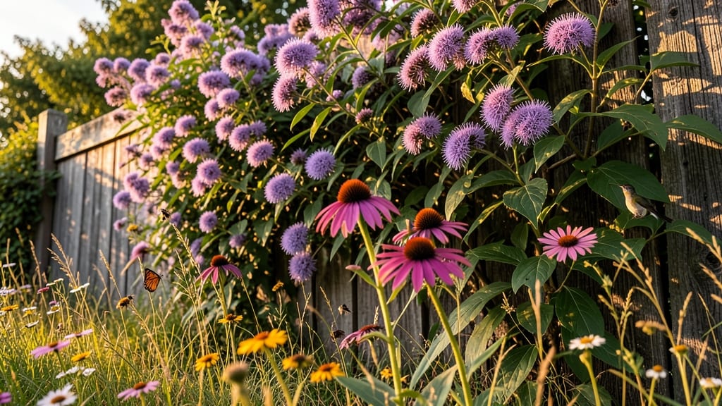 Butterfly Bush And Coneflower Pollinator Garden