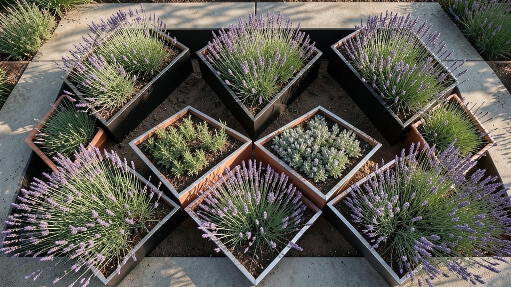 Modern Geometric Lavender Pattern