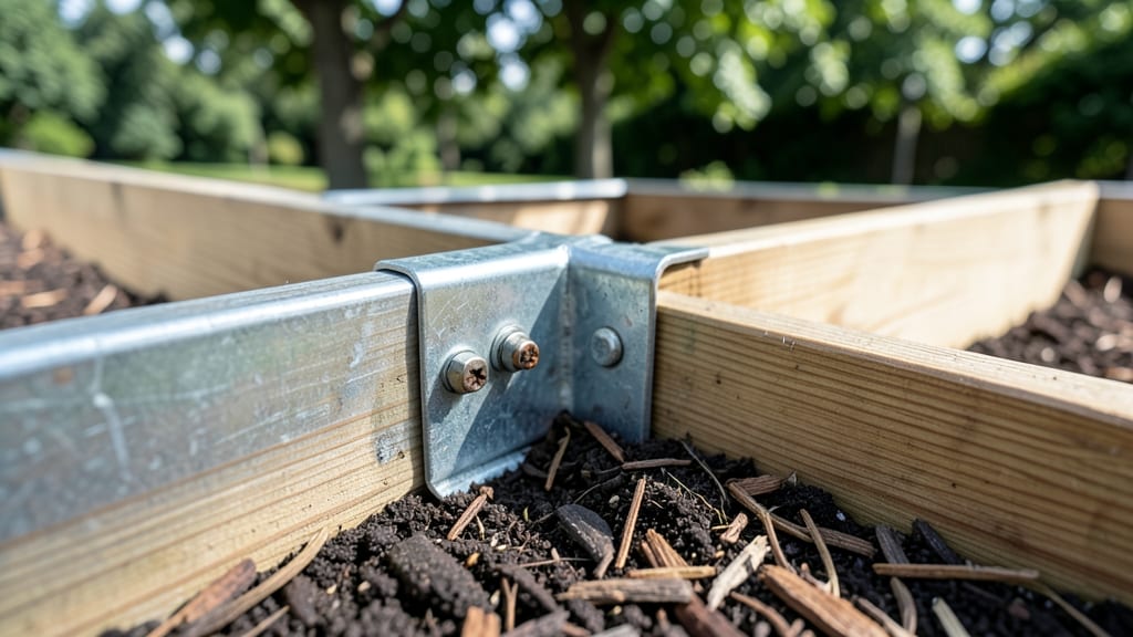 Galvanized Raised Bed Corner Brackets: Galvanized Steel Strength Against Rust and Rot