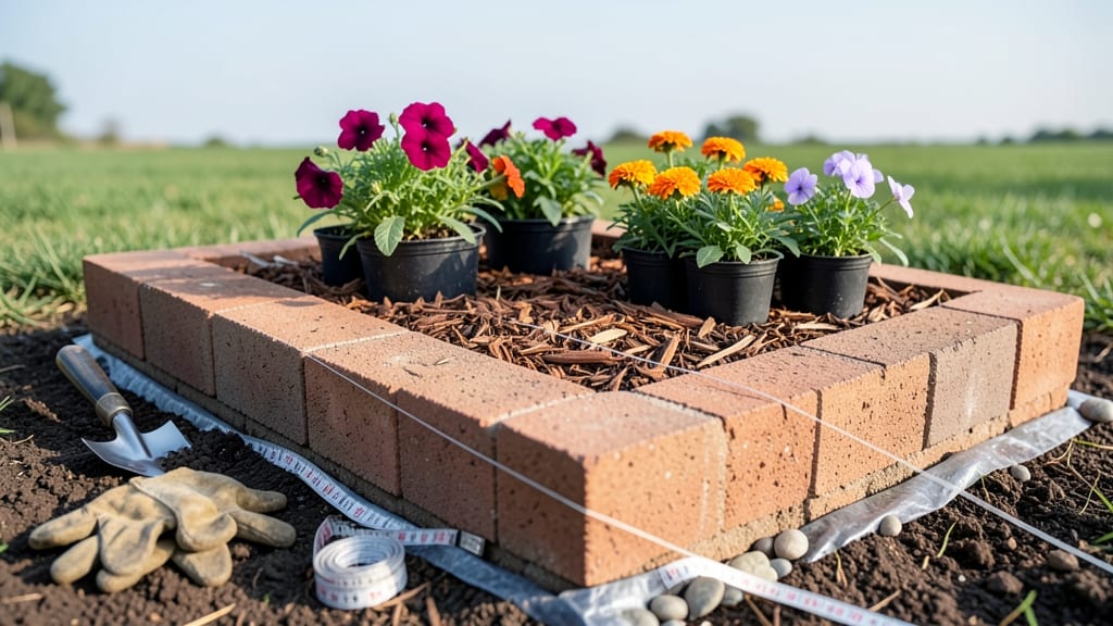 How to Make a Brick Flower Bed: Rustic Charm With Built-In Drainage