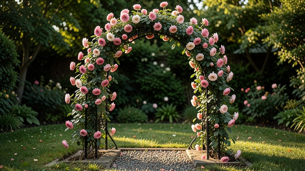 Fragrant Rose Archway with Climbing Roses