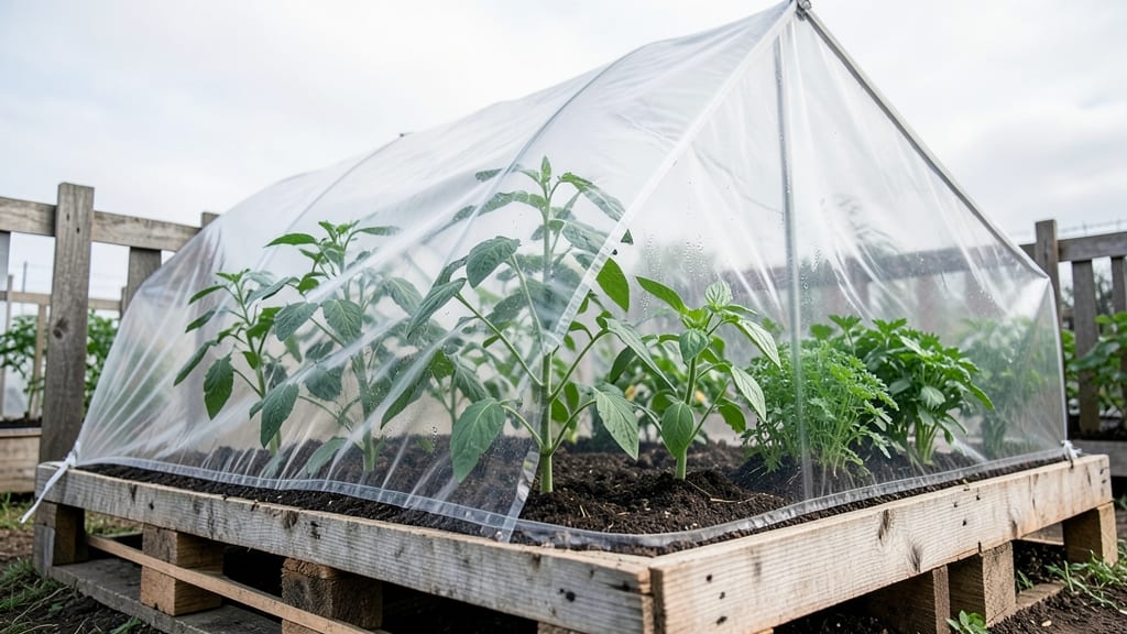 Pallet Greenhouse for Seedlings