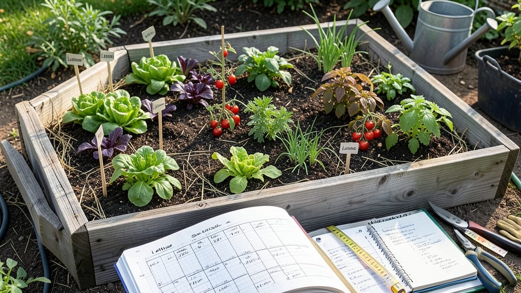Raised Bed Vegetable Garden Planner: Customizable Layouts for Year-Round Harvests