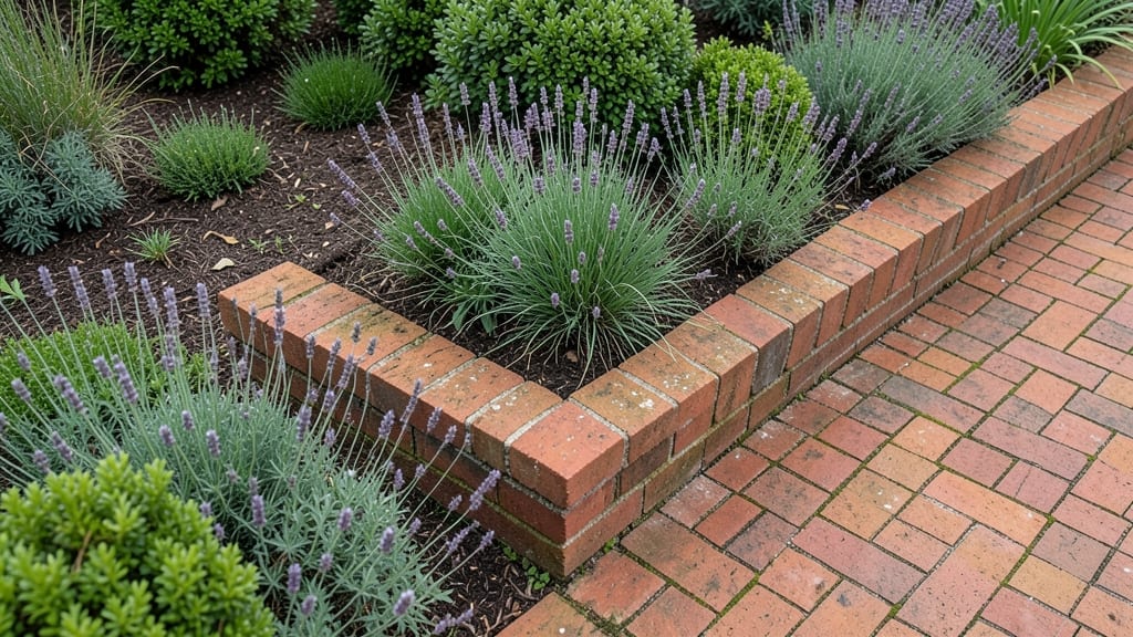 Classic Raised Brick Border Bed