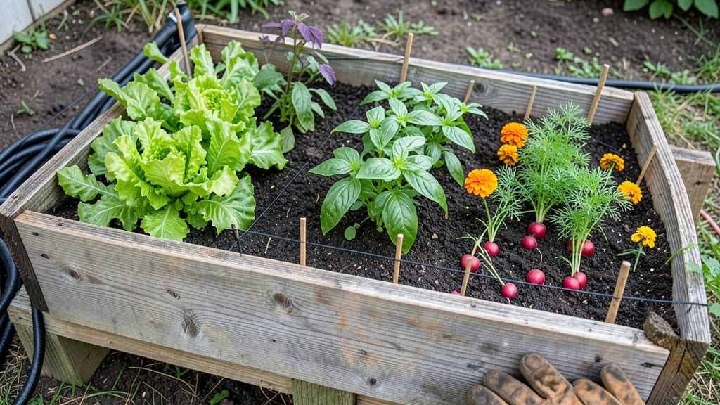 Raised Bed Enclosure: Windproof Privacy Screen With Built-In Trellis