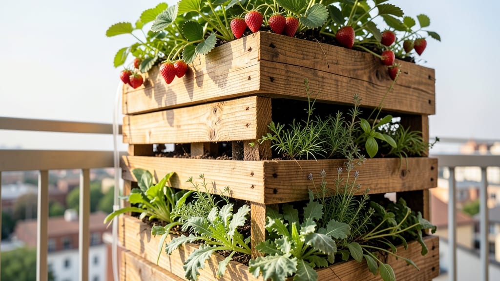 Vertical Pallet Garden Tower