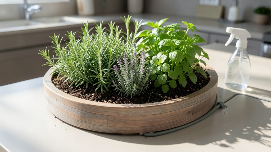 Raised Half Circle Herb Garden