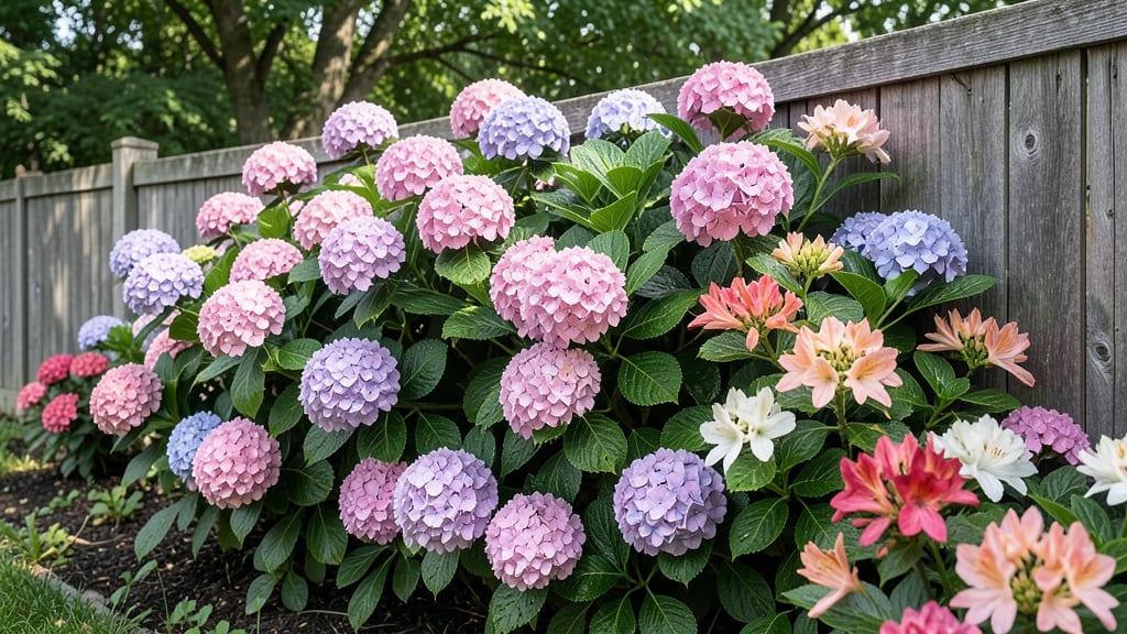 Hydrangea And Azalea Foundation Planting