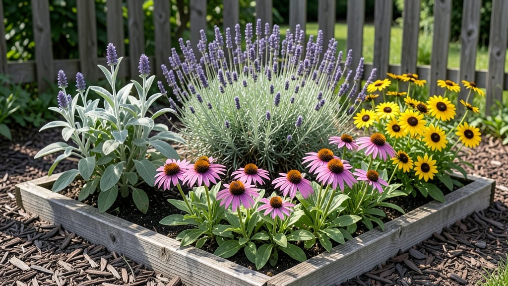 Raised Flower Bed Along Fence: Privacy-Securing Vertical Garden