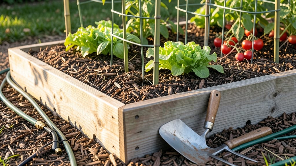 Raised Garden Bed Structures: Modular Wooden Frames for Customizable Planting Zones