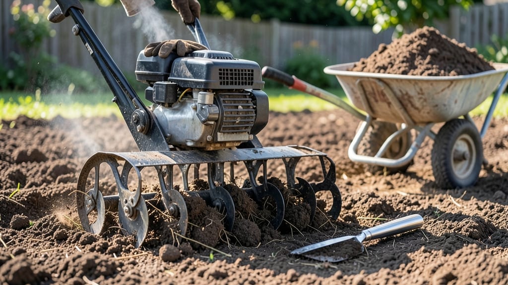 Flower Bed Tiller: Aerates Soil for Vibrant Blooms Year-Round
