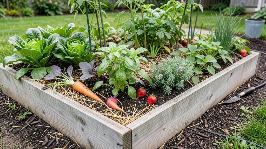 Raised Bed Potager Garden: French-Style Vegetable Haven in Compact Space