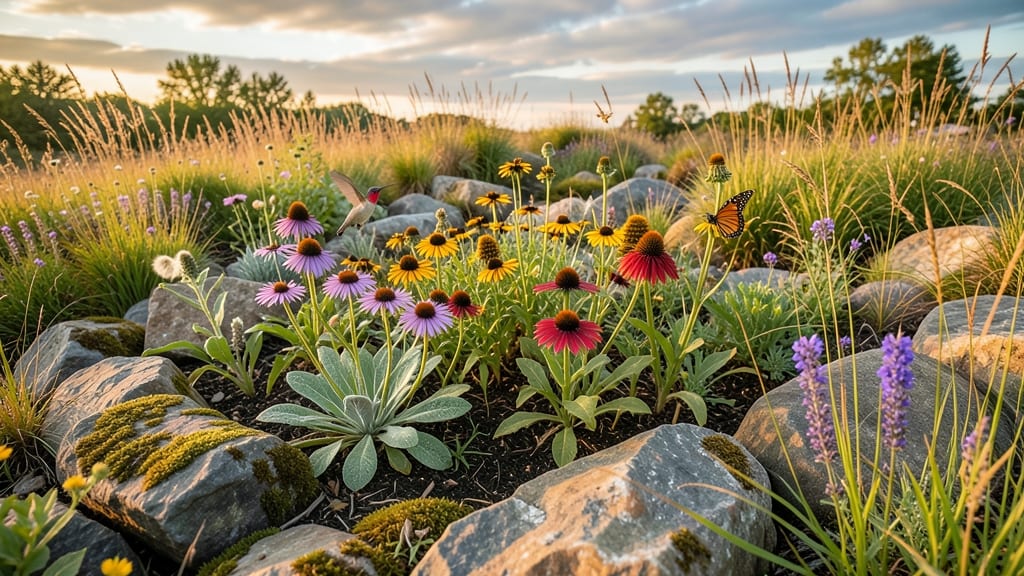 Native Plant Rock Garden