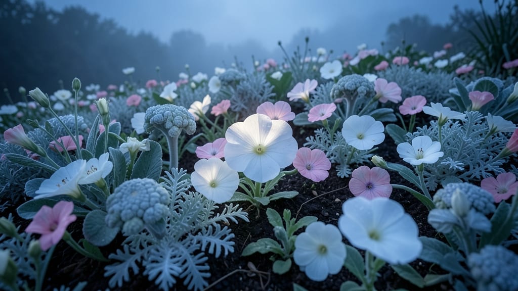 Moon Garden with Nocturnal Blooms