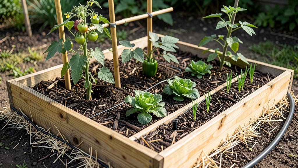 Raised Bed Vegetable Garden Design: Ergonomic Height for Back-Friendly Planting