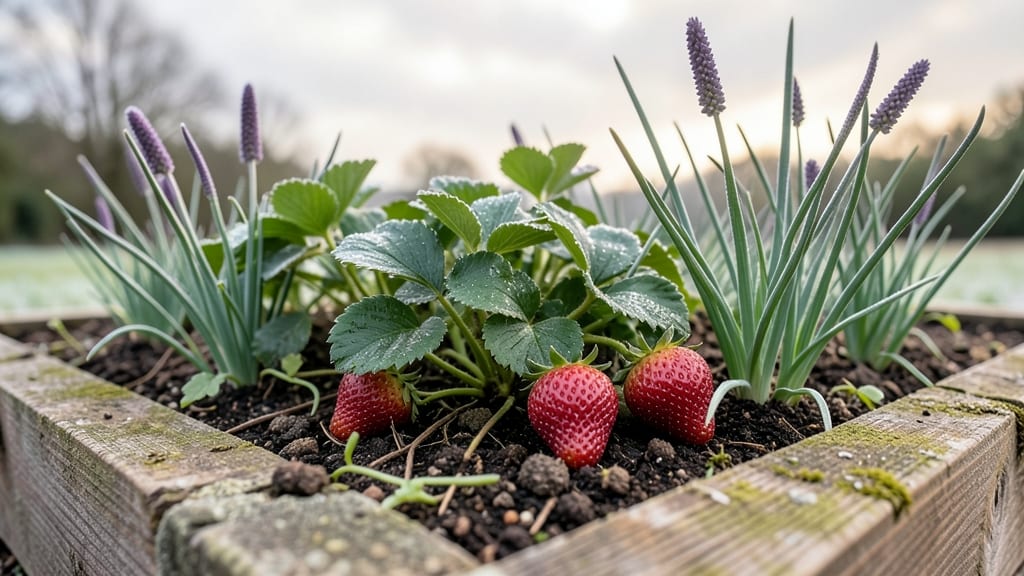 Strawberry And Chive Perennial Border