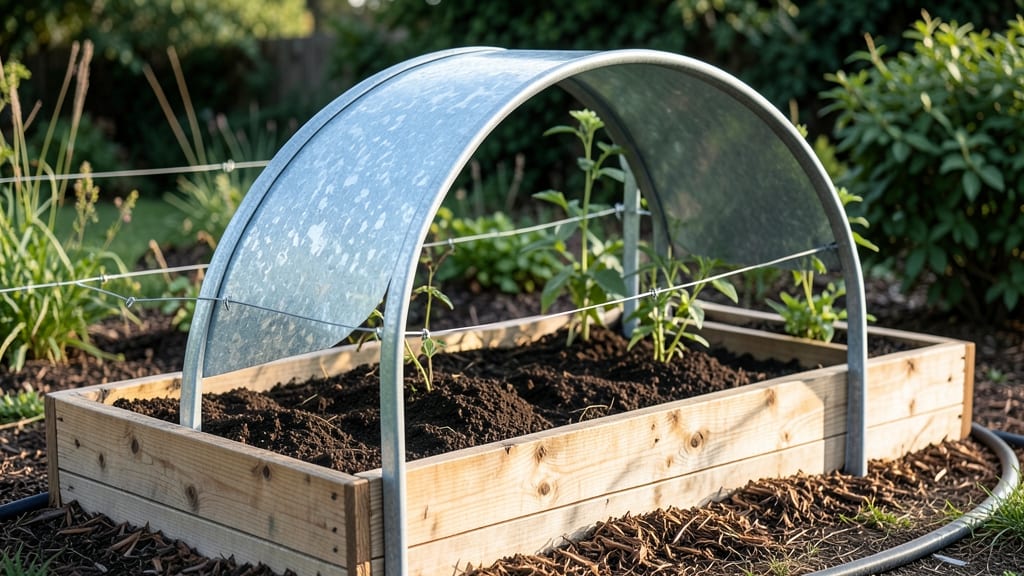 Raised Garden Beds With Cattle Panel Arches: DIY Archway for Year-Round Planting Space