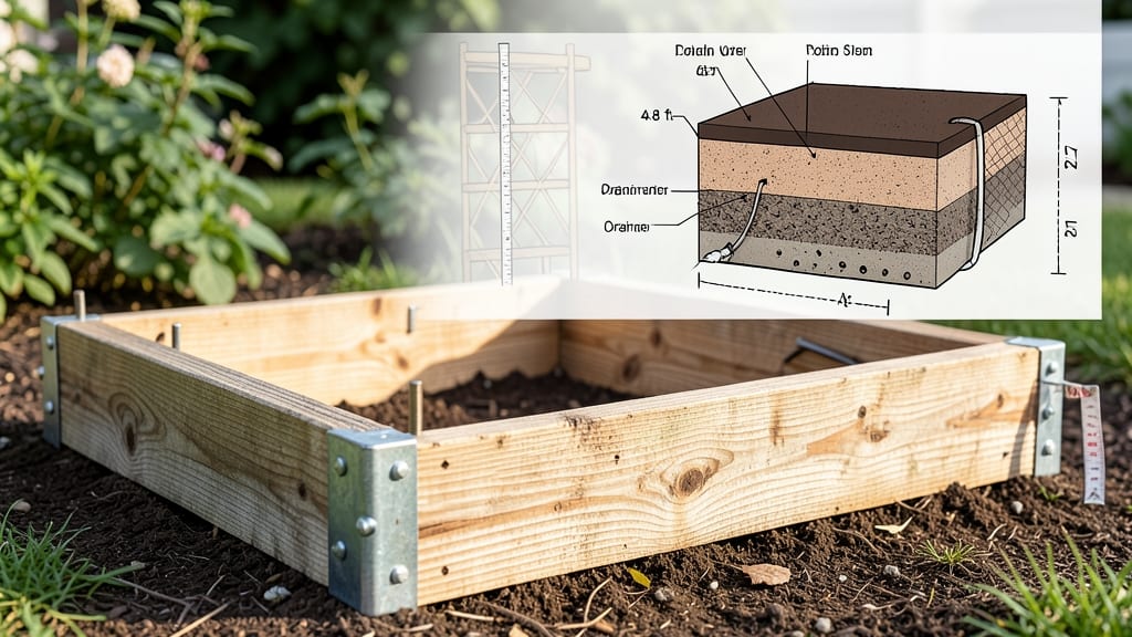 Raised Bed Diagrams: Precision Layouts for Perfect Plant Spacing
