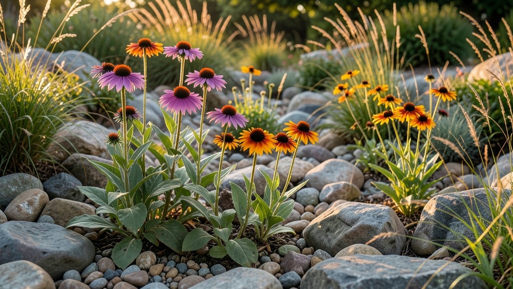 Colorful Perennial Rock Garden