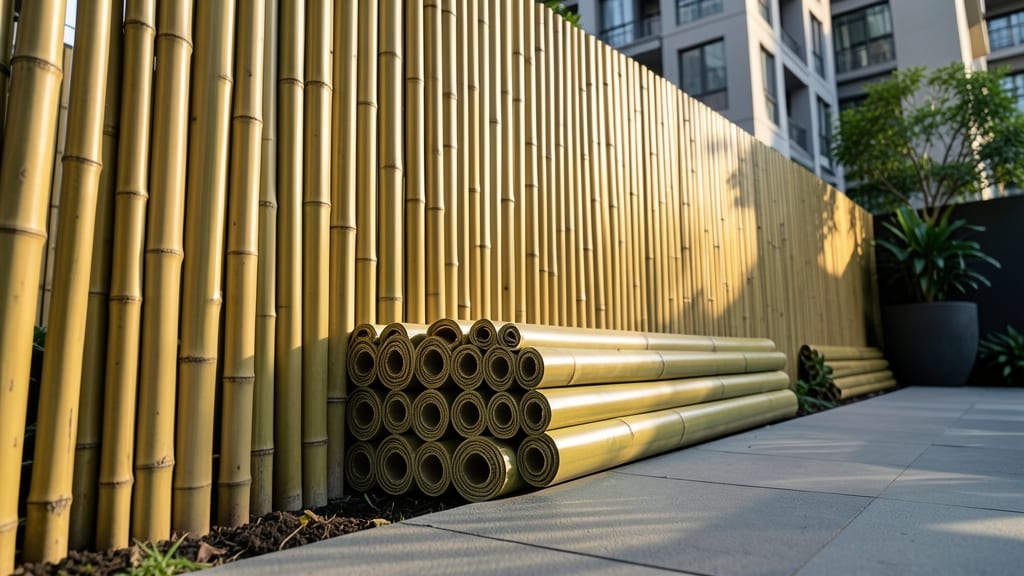 Bamboo Privacy Rolls for Quick Installation