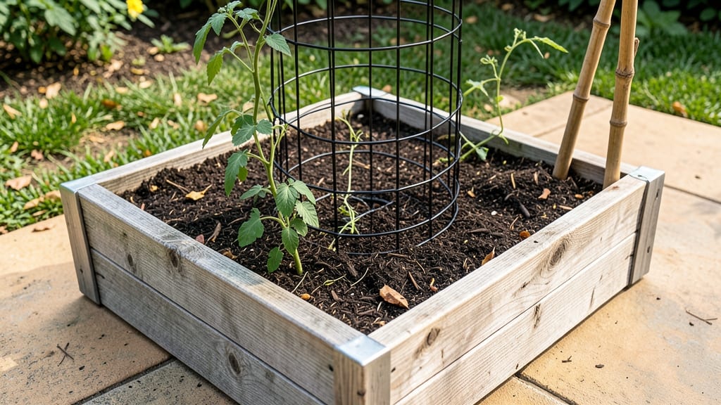 Raised Garden Bed Cage: Modular Metal Grid for Year-Round Plant Protection