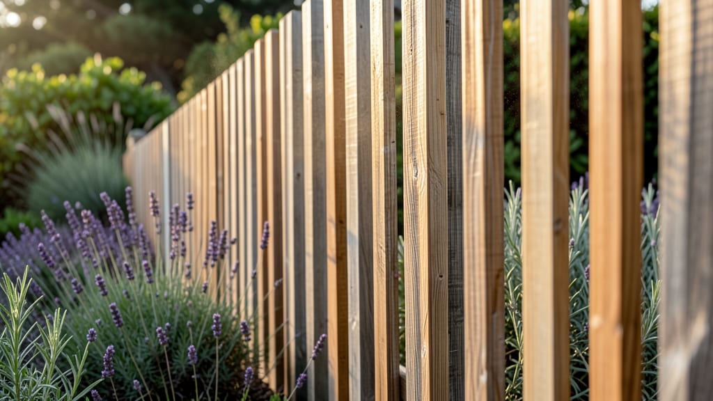 Cedar Wood Slat Privacy Screens