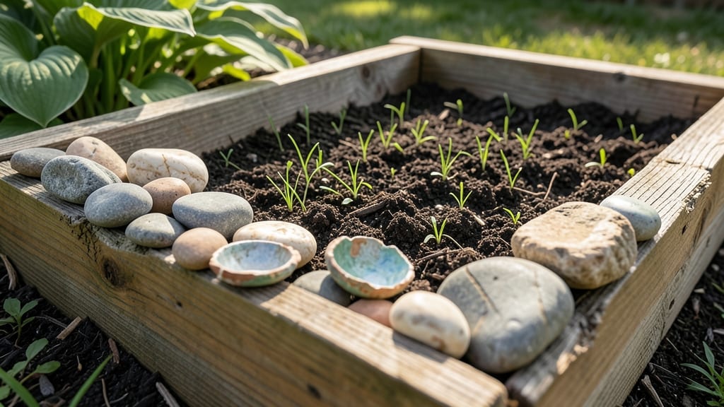Stone or Rock Border Beds