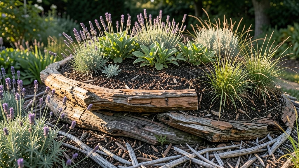 Hugelkultur Mound Beds for Perennials