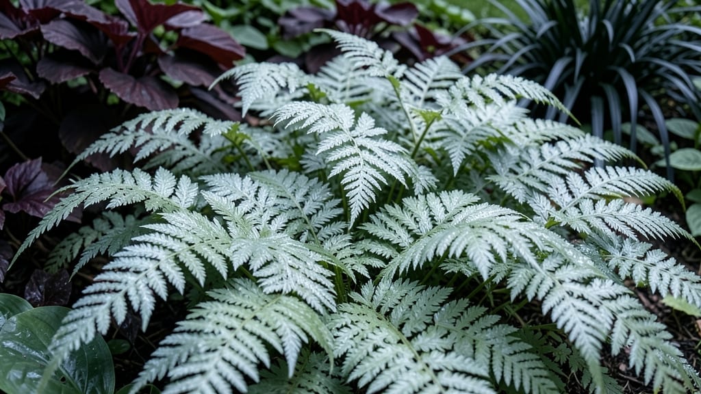 Japanese Painted Ferns for Lush Foliage