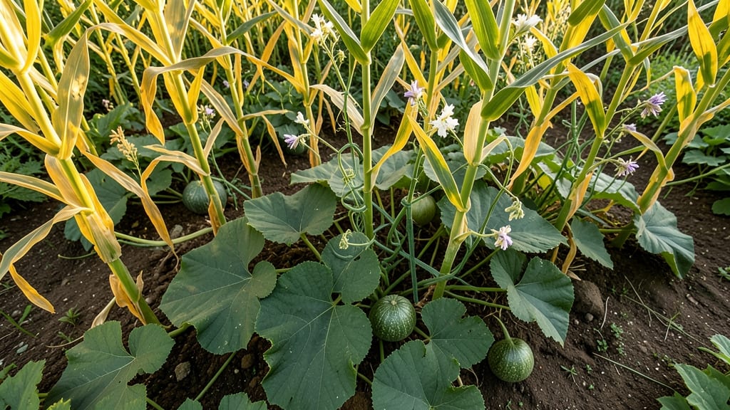 Three Sisters Companion Planting