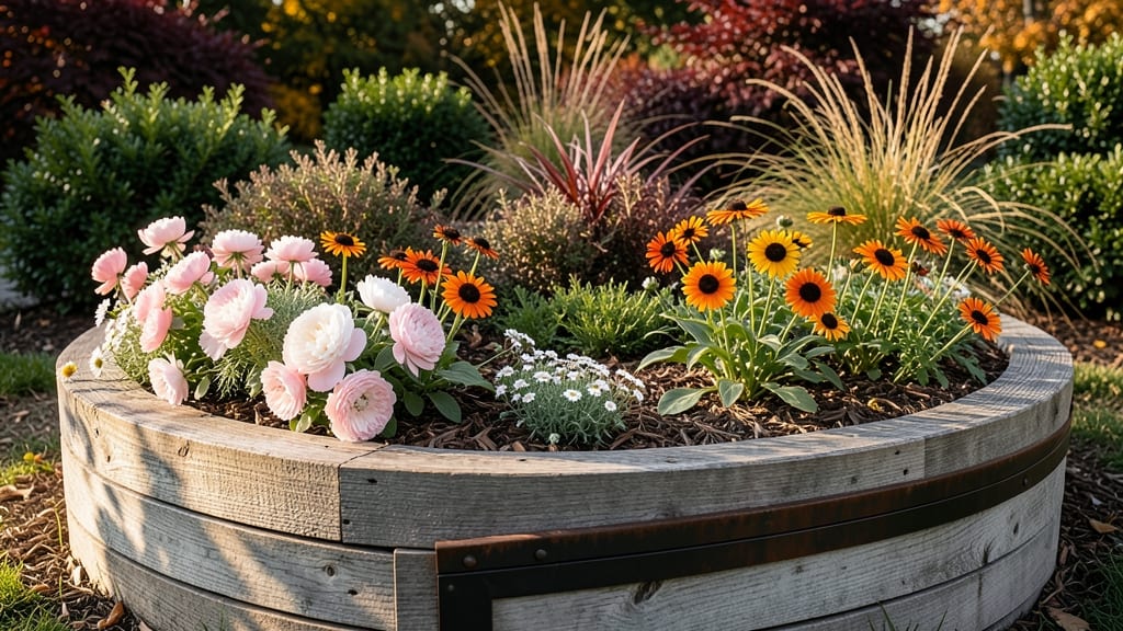Seasonal Color Wheel with Annual Flowers
