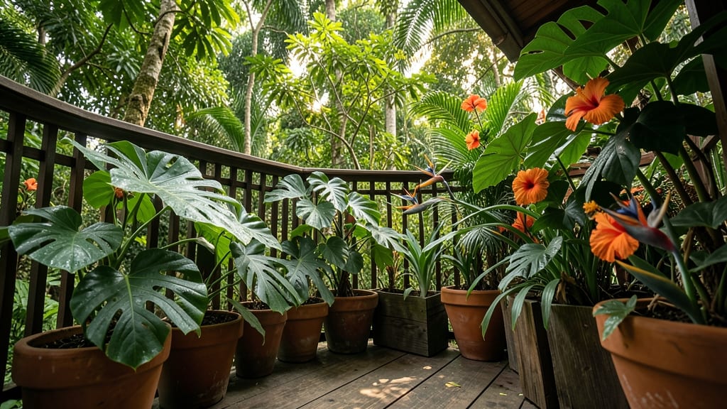 Tropical Rainforest Container Garden
