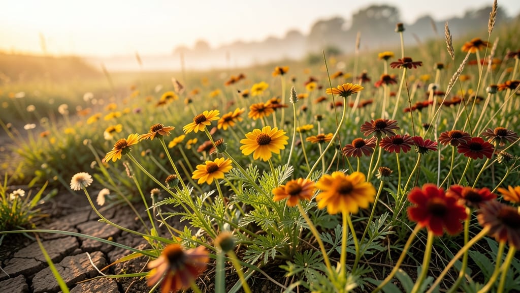 Wildflower Meadow With Native Annuals