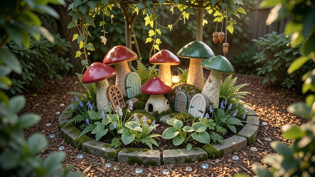 Children's Fairy Garden with Themed Planters