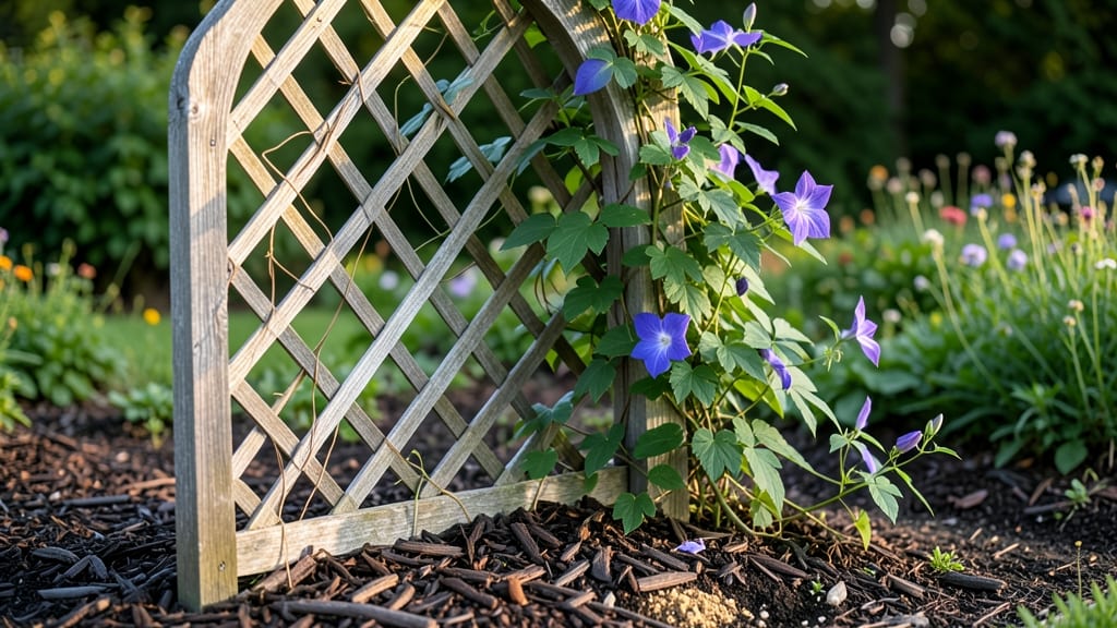 Flower Bed Trellis: Arbor-Like Support for Vines and Season-Long Bloom Drama