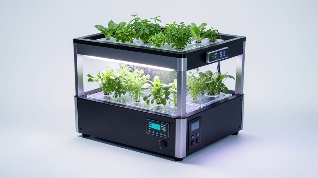 Automatic Timer Planter with Hydroponic Inserts