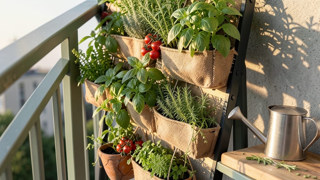 Vertical Herb Garden Wall