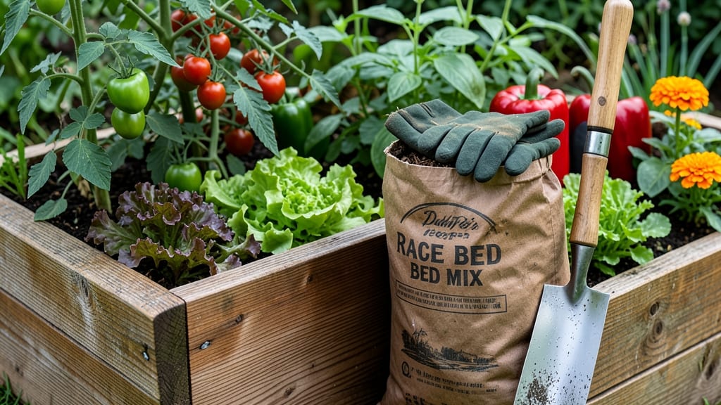 Daddy Pete's Raised Bed Mix: Layered Soil Blend for Bountiful Vegetables