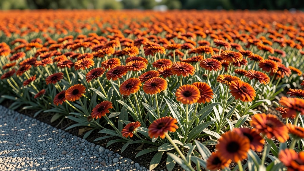 Monochromatic Blanket Flower Beds