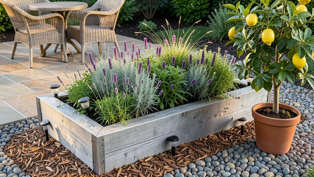 Raised Garden Bed Around Patio: Elevated Privacy With Year-Round Planting Flexibility