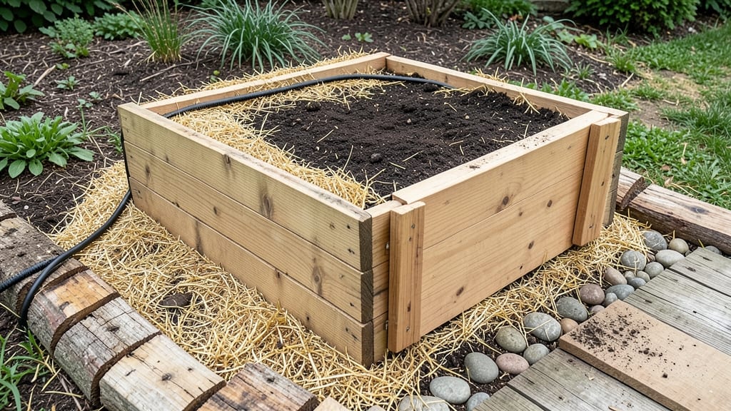 Raised Garden Bed With Door: Secure Storage for Tools and Seasonal Plants