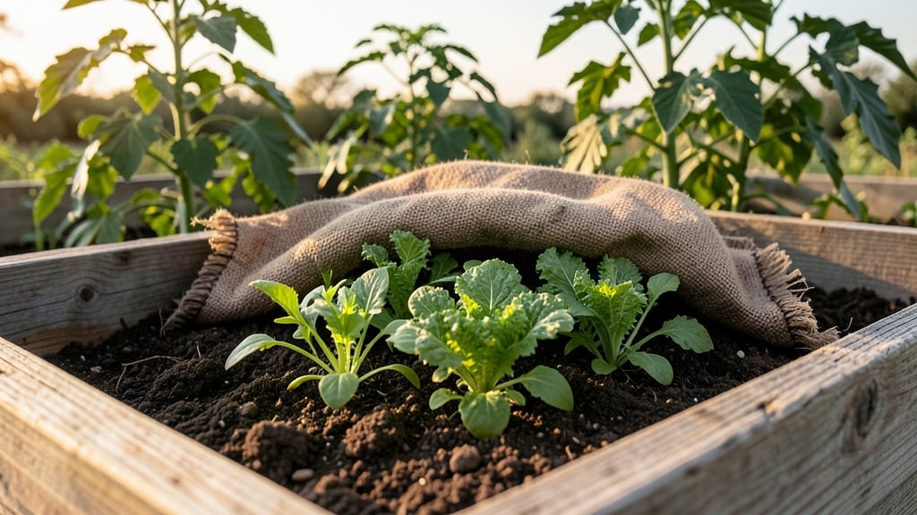 Burlap Sacks for Seedling Protection